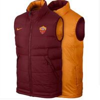 2015-2016 AS Roma Nike Core Padded Vest (Mahogany)