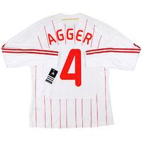 2008 10 denmark player issue away ls shirt agger 4 wtags xl