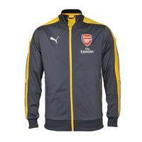 2016-2017 Arsenal Puma Stadium Jacket (Ebony-Yellow) - Kids