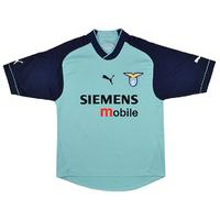 2002 03 lazio european home shirt excellent l