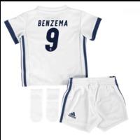2016-17 Real Madrid Home Adidas SMU Mini Kit (Benzema 9)