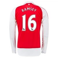 2015 16 arsenal home long sleeve shirt ramsey 16 kids