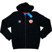 2015-16 Manchester United Adidas Originals Full-Zip Hooded Fleece Top