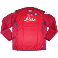 2010 11 napoli player issue red gk shirt bnib xxl