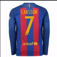 2016 17 barcelona home long sleeve shirt larsson 7