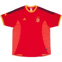 2002 04 spain home shirt very good xl