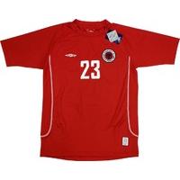 2007 08 albania home shirt 23 wtags l