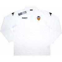 2009-10 Valencia Kappa White Polo L/S T-shirt *BNIB*