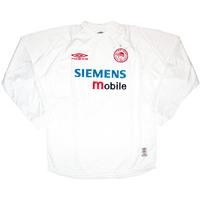 2001-02 Olympiakos Away L/S Shirt *BNIB* XL