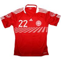 2009 10 denmark match issue home shirt 22