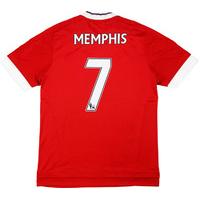 2015 16 manchester united home shirt memphis 7 wtags m