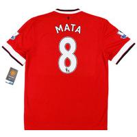 2014-15 Manchester United Home Shirt Mata #8 *w/Tags*