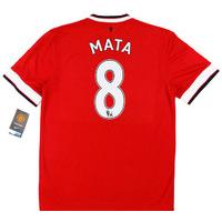 2014-15 Manchester United Home Shirt Mata #8 *w/Tags* XXL