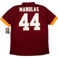 2014 15 roma home shirt manolas 44 wtags