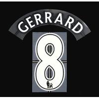 2007-13 Premier League Lextra/SensCilia White Name Set Gerrard #8