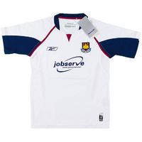 2005 06 west ham away shirt bnib boys