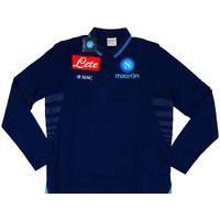 2013-14 Napoli Macron Polo L/S Shirt *BNIB* L.Boys