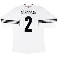 2012 13 germany formotion player issue home ls shirt gndogan 2