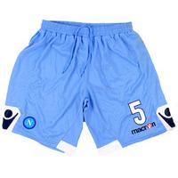 2010-11 Napoli Match Worn Away Shorts #5 (Pazienza) XL