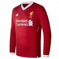 2017-2018 Liverpool Home Long Sleeve Shirt (Kids)