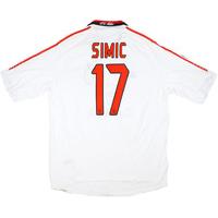 2005 06 ac milan player issue away shirt simic 17 as new xl