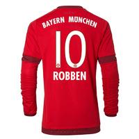 2015 16 bayern munich long sleeve home shirt robben 10 kids