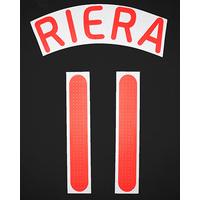 2008-10 Liverpool European Red Name Set Riera #11