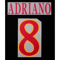 2009-11 Roma Away Name Set Adriano #8