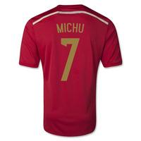 2014 15 spain world cup home shirt michu 7 kids