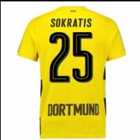 2017-18 Borussia Dortmund Home Short Sleeve Shirt (Kids) (Sokratis 25)