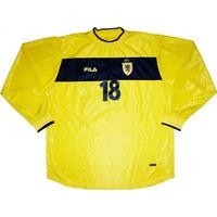 2002-03 Scotland Match Issue Away L/S Shirt #18