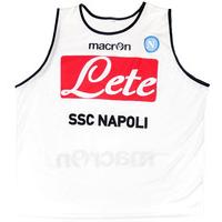 2011 12 napoli player issue white training bib as new xxl