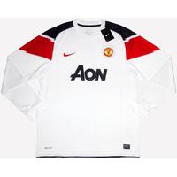 2010-12 Manchester United Player Issue European Away L/S Shirt