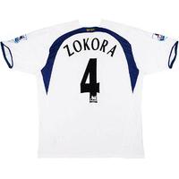 2006-07 Tottenham Match Worn Home Shirt Zokora #4 (v Chelsea)