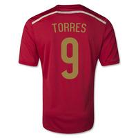 2014 15 spain world cup home shirt torres 9 kids