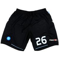 2009-10 Napoli Match Issue Black GK Shorts #26 (De Sanctis) XXL