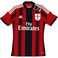 2014-15 AC Milan Player Issue Authentic Adizero Home Shirt *BNIB*