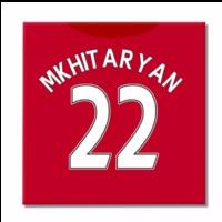 2016-2017 Man United Canvas Print (Mkhitaryan 22)