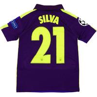 2014-15 Manchester City Third Champions League Shirt Silva #21 (Good)