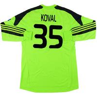 2013-14 Dynamo Kiev Match Issue Europa League GK Shirt Koval #35