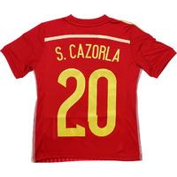 2013-15 Spain Home Shirt S.Cazorla #20 *w/Tags* S.Boys