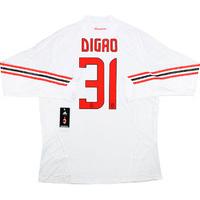 2008-09 AC Milan Player Issue Away Domestic L/S Shirt Digao #31