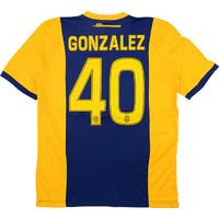 2014 15 hellas verona match issue home shirt gonzalez 40 very good