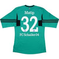 2013-15 Schalke Player Issue Formotion Third L/S Shirt Matip #32