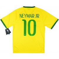 2014 15 brazil home shirt neymar jr 10 wtags l