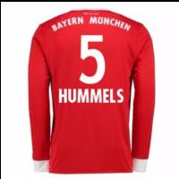 2017 18 bayern munich home long sleeve shirt hummels 5