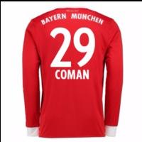 2017 18 bayern munich home long sleeve shirt kids coman 29