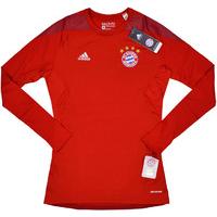 2015-16 Bayern Munich Adidas TechFit Cool Compression Home L/S Base