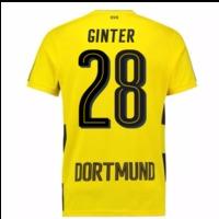 2017-18 Borussia Dortmund Home Short Sleeve Shirt (Kids) (Ginter 28)