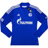2014-16 Schalke Adizero Player Issue Home L/S Shirt *BNIB*